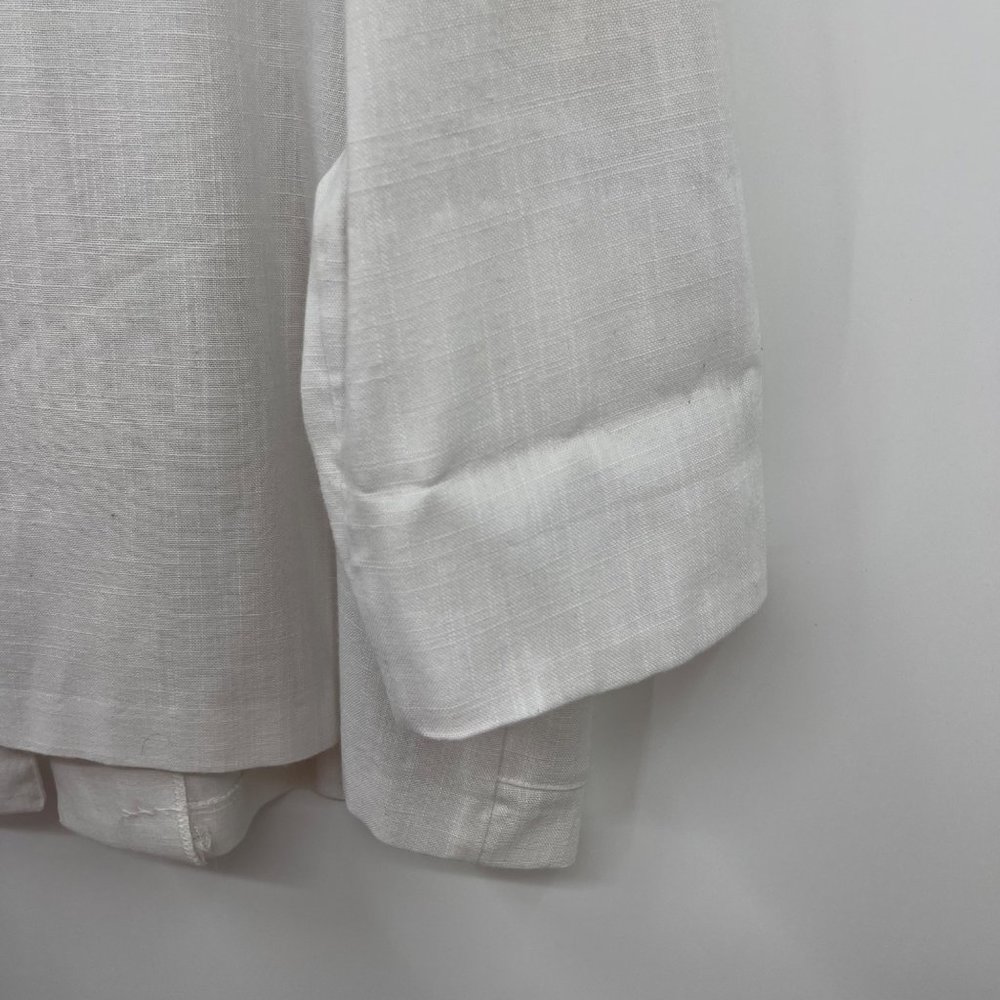 Bedford Fair Blazer Jacket 16 White Button Down Pockets - Picture 10 of 10
